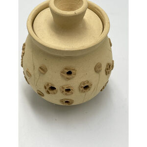 Jim Potmesil Signed Vintage Studio Art Pottery Urn Vase, Votive Dish W Lid EUC